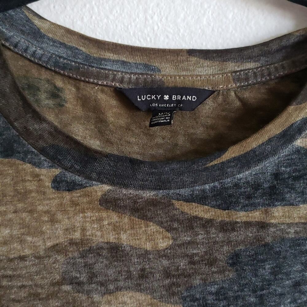 NEW! Lucky Brand Camo T-Shirt Dress - Picture 3 of 6